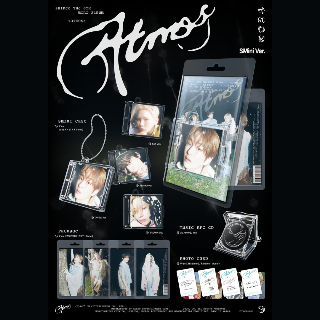 [PREORDER] SHINee The 6th Mini Album [Atmos] - SMInI Ver. (SMART ALBUM)