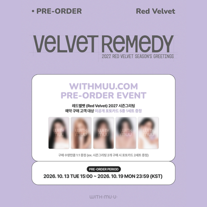 [PREORDER DEADLINE 17/10] Red Velvet 2027 Season's Greetings