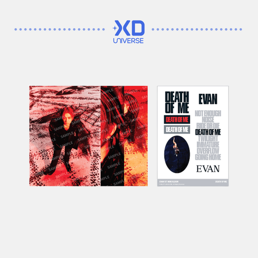 [PREORDER DEADLINE 25/9] EVAN 1st MINI Album ‘DEATH OF ME’ Official Merch - Postcard & Sticker Set