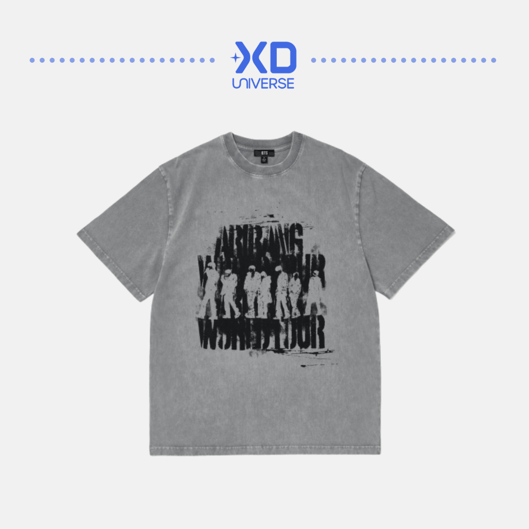 [PREORDER] BTS WORLD TOUR ‘ARIRANG’ 2nd Drop Official Merch - S/S Photo T-Shirt (Gray)