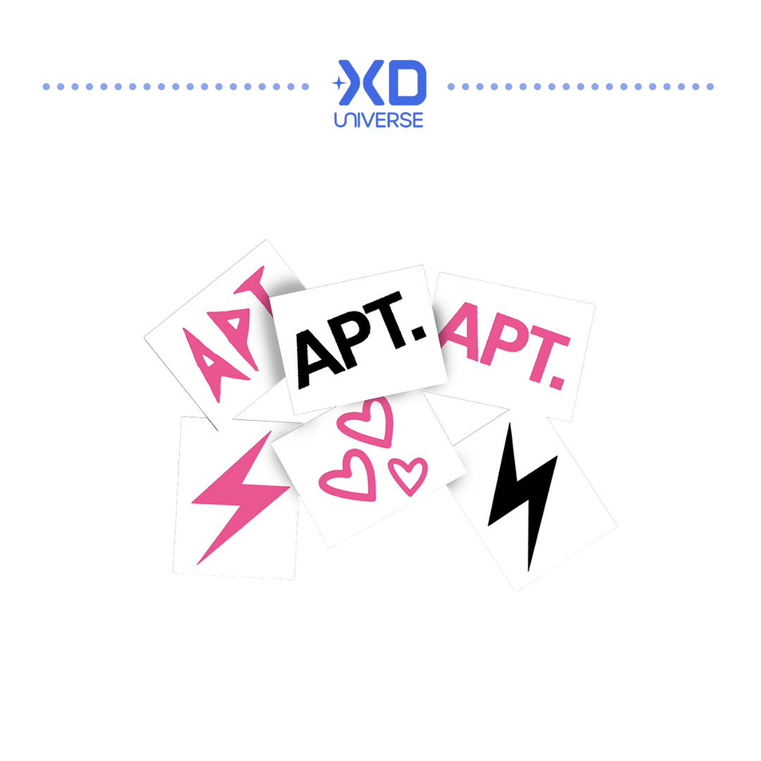 [PREORDER DEADLINE 4/12] ROSÉ Encore Pop-up in TOKYO ’one year of rosie‘ Merch - APT. Tattoo Sticker Set