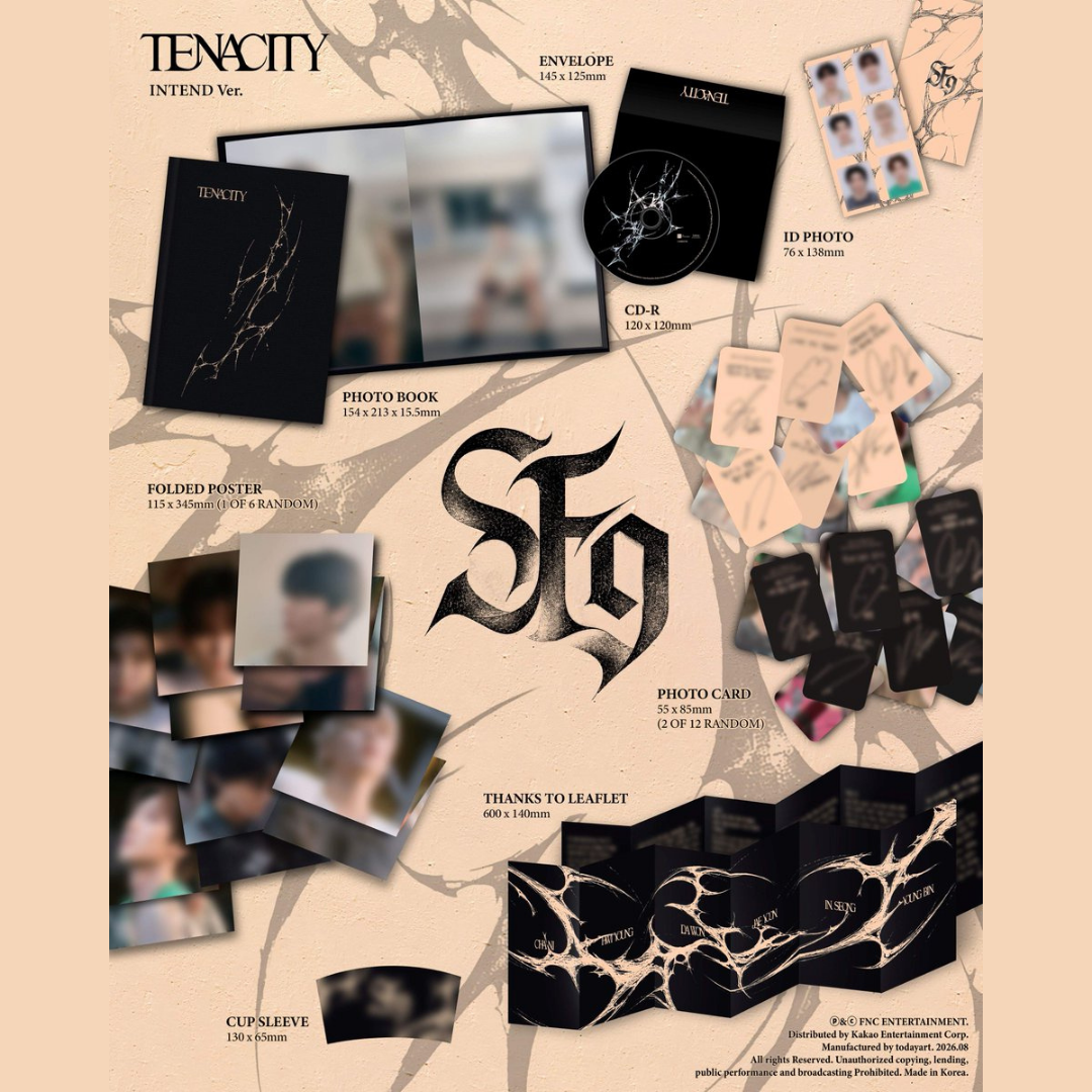 [PREORDER DEADLINE 23/8] SF9 2nd Album [TENACITY] - TENACITY VER.