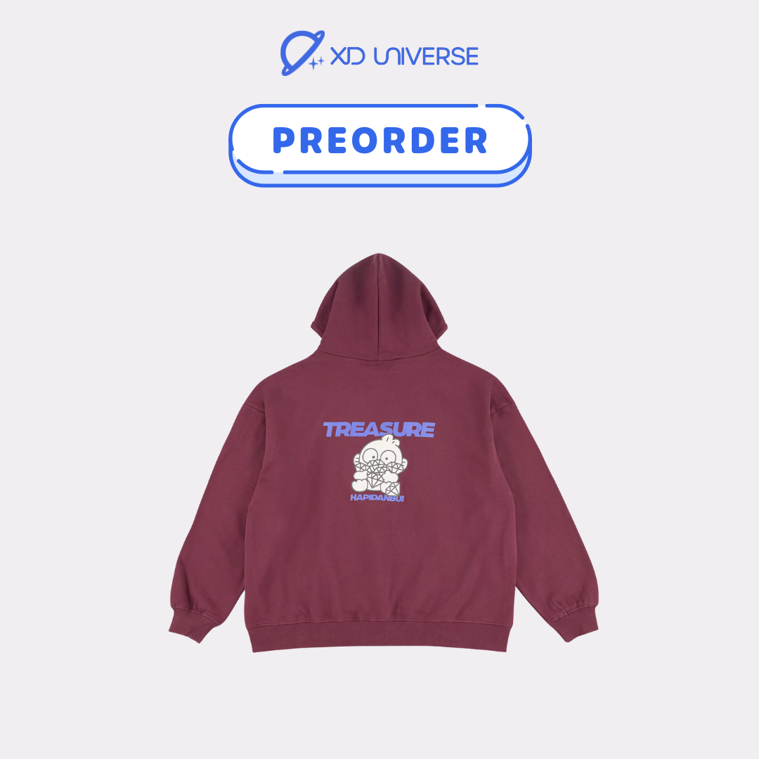 [PREORDER] "TREASURE×HAPIDANBUI" collaboration vol.3 GOODS - Zip-Up Hoodie (Hangyodon)