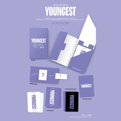 [PREORDER DEADLINE 24/7] DAY6 Young K 2nd Full Album ＜YOUNGEST＞ - Platform Album FANS ver.