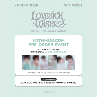 [PREORDER DEADLINE 17/10] NCT WISH 2027 Season's Greetings