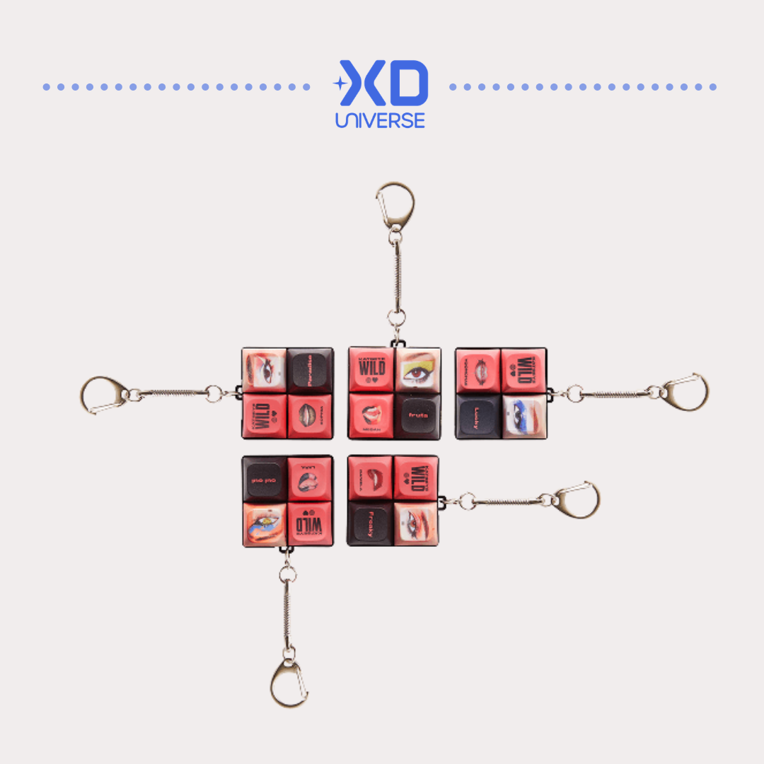 [PREORDER] KATSEYE WILD Official Merch - Keypad Keyring