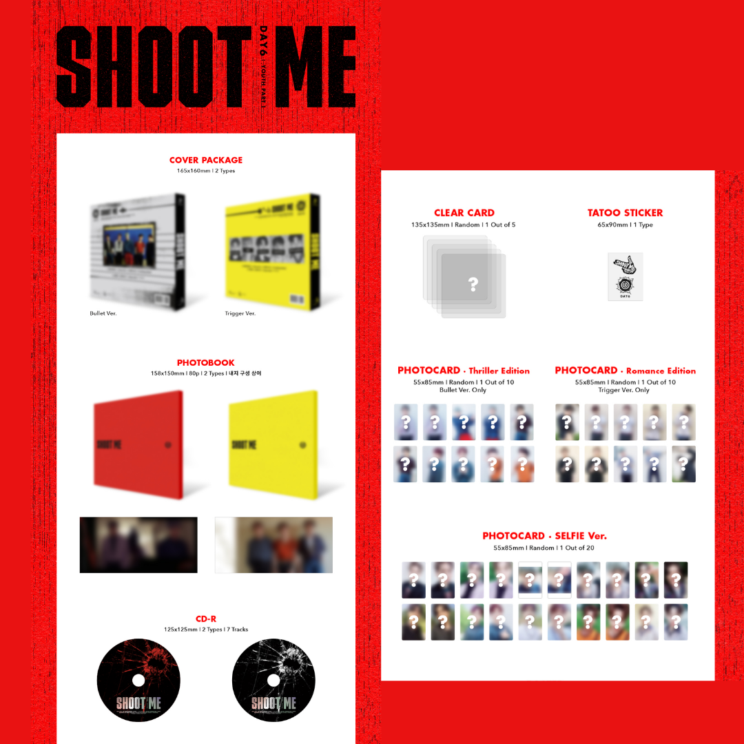 DAY6 - 3RD MINI ALBUM - [Shoot Me : Youth Part 1]
