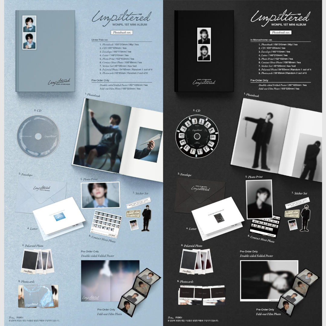 DAY6 WONPIL 1st Mini Album <Unpiltered> - Photobook Ver.