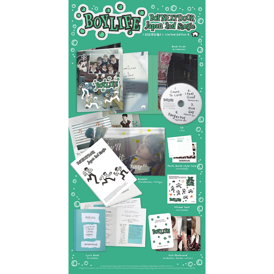 BOYNEXTDOOR - JAPAN 2nd Single Album [BOYLIFE] (Limited Edition B)