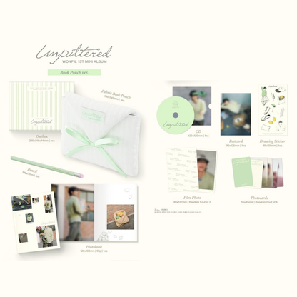 DAY6 WONPIL 1st Mini Album <Unpiltered> - Book Pouch Ver.