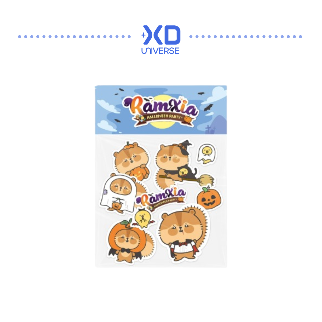 [PREORDER DEADLINE 4/9] XIA (Kim Junsu) Ramxia HALLOWEEN PARTY Halloween MD - Removable Sticker Pack