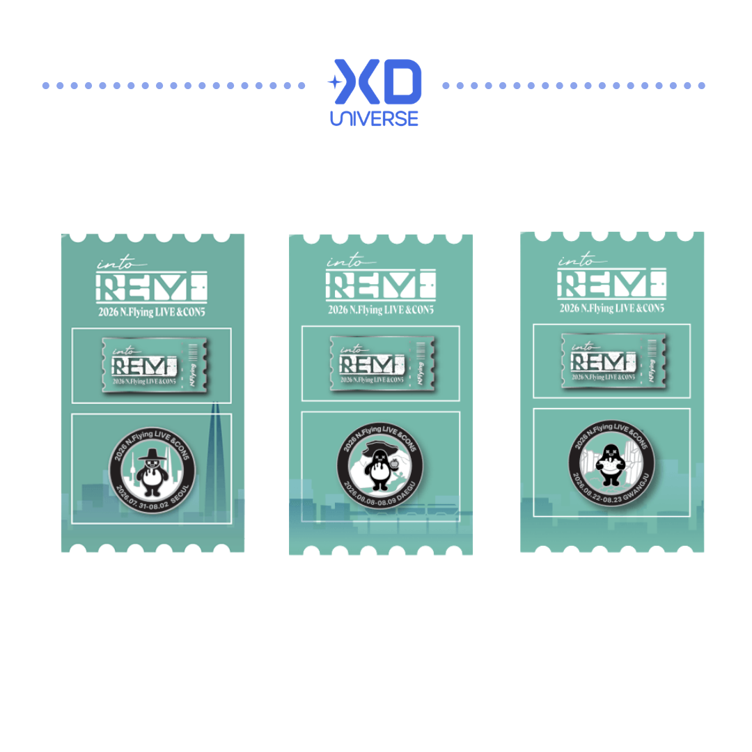 [PREORDER] N.Flying LIVE ‘&CON5 : into REM’ Official Merchandise - Metal Badge Set