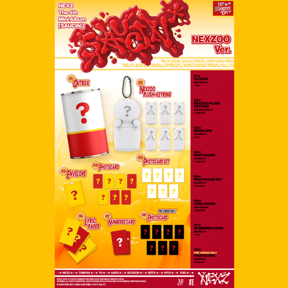 [PREORDER DEADLINE 21/8] NEXZ 4th Mini Album <SAUCIN'> (NEXZOO ver.)