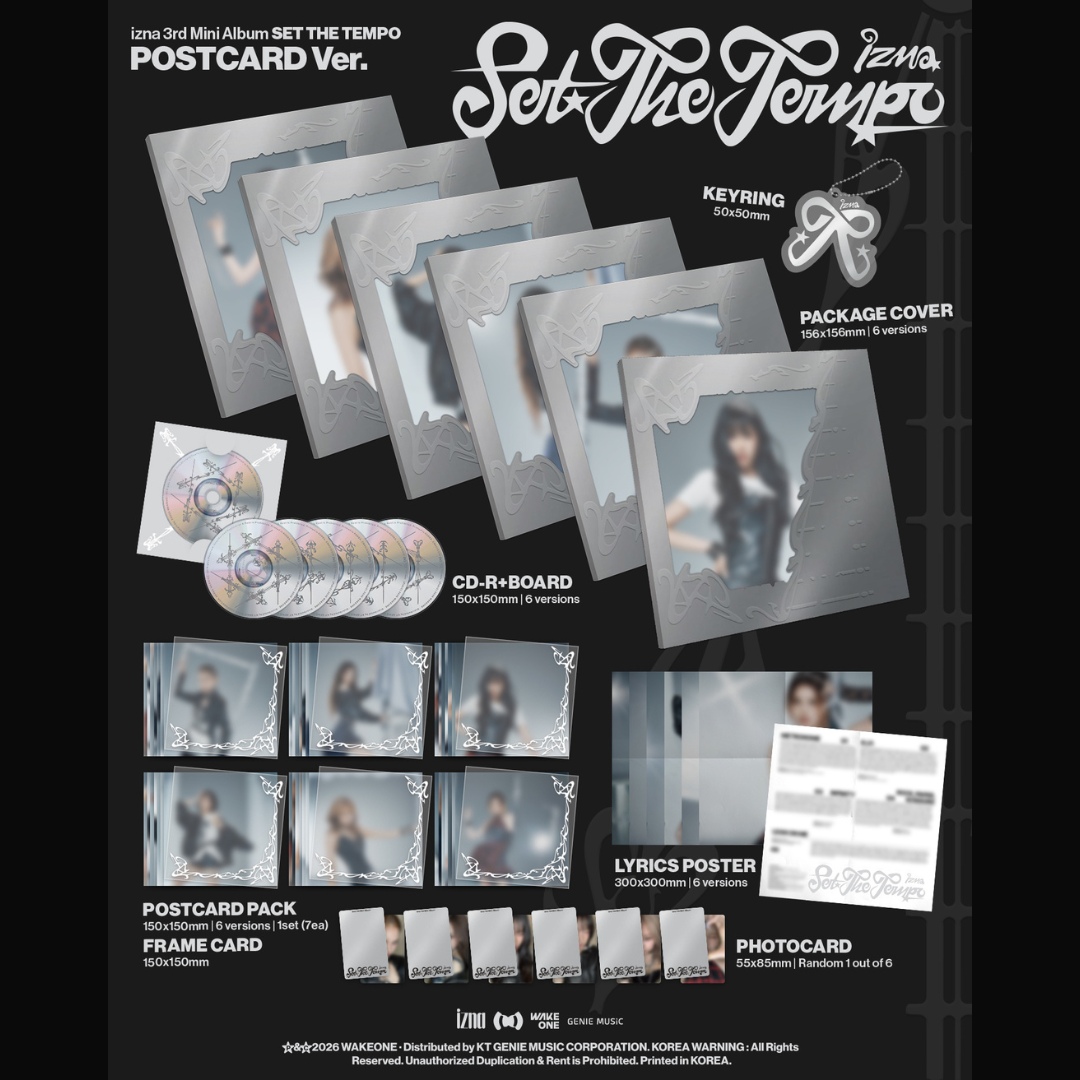 izna 3rd Mini Album ‘SET THE TEMPO’ - POSTCARD VER.