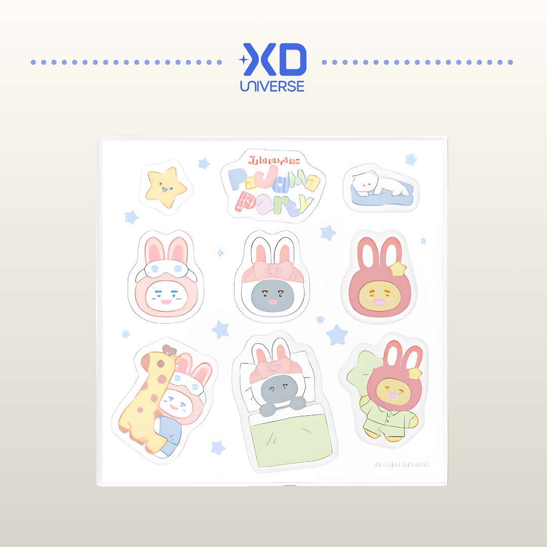 [PREORDER DEADLINE 21/8] ONEW OFFICIAL CHARACTER 'JJING-NYANG’  PAJAMA PARTY POP-UP STORE MERCH - ACRYLIC STICKER
