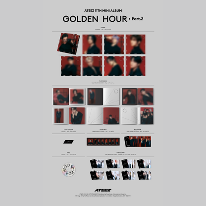 ATEEZ 11th Mini Album [GOLDEN HOUR : Part.2] (Digipack Ver.)