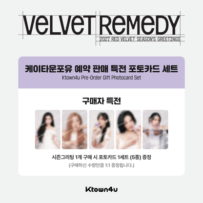 [PREORDER DEADLINE 17/10] Red Velvet 2027 Season's Greetings