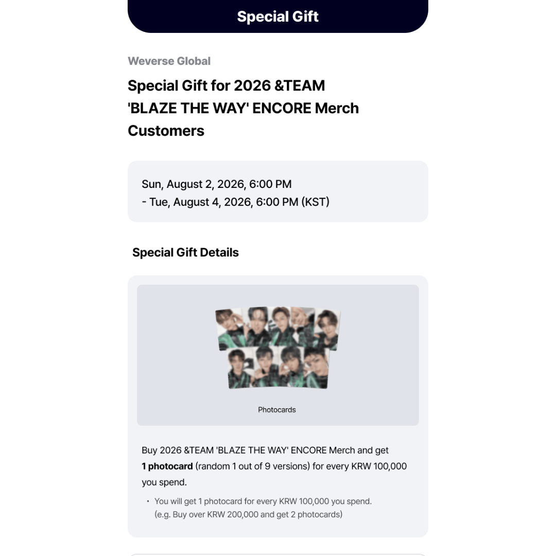 [PREORDER DEADLINE 3/8] &TEAM Concert Tour 'BLAZE THE WAY' Encore Official Merch - UNIFORM SHIRT