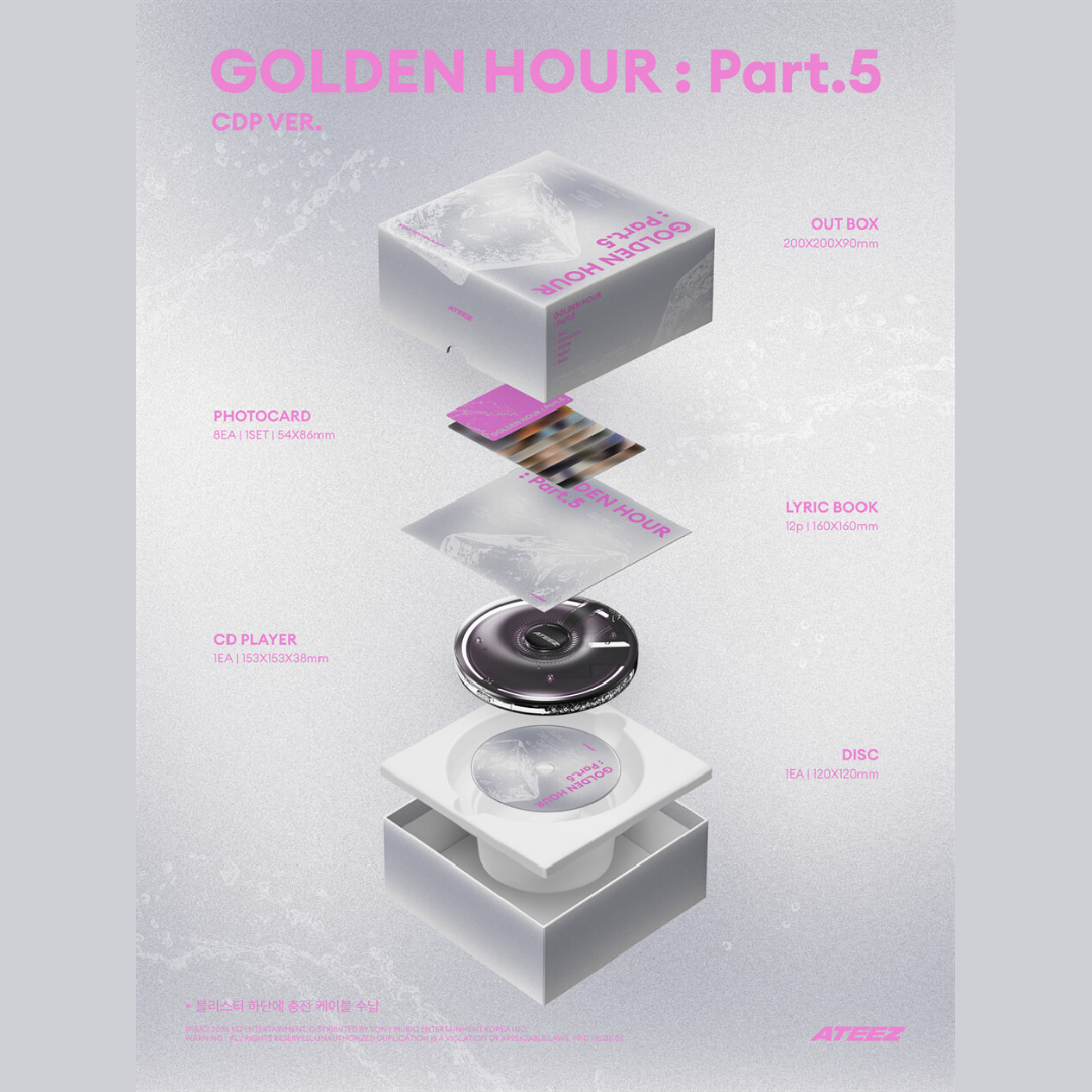[PREORDER] ATEEZ 14TH MINI ALBUM [GOLDEN HOUR : Part.5] - CDP VER.