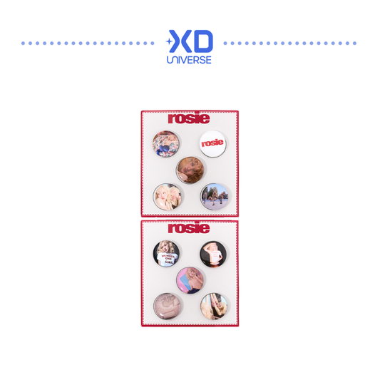 [PREORDER DEADLINE 4/12] ROSÉ Encore Pop-up in TOKYO ’one year of rosie‘ Merch - rosie Pin Button Set