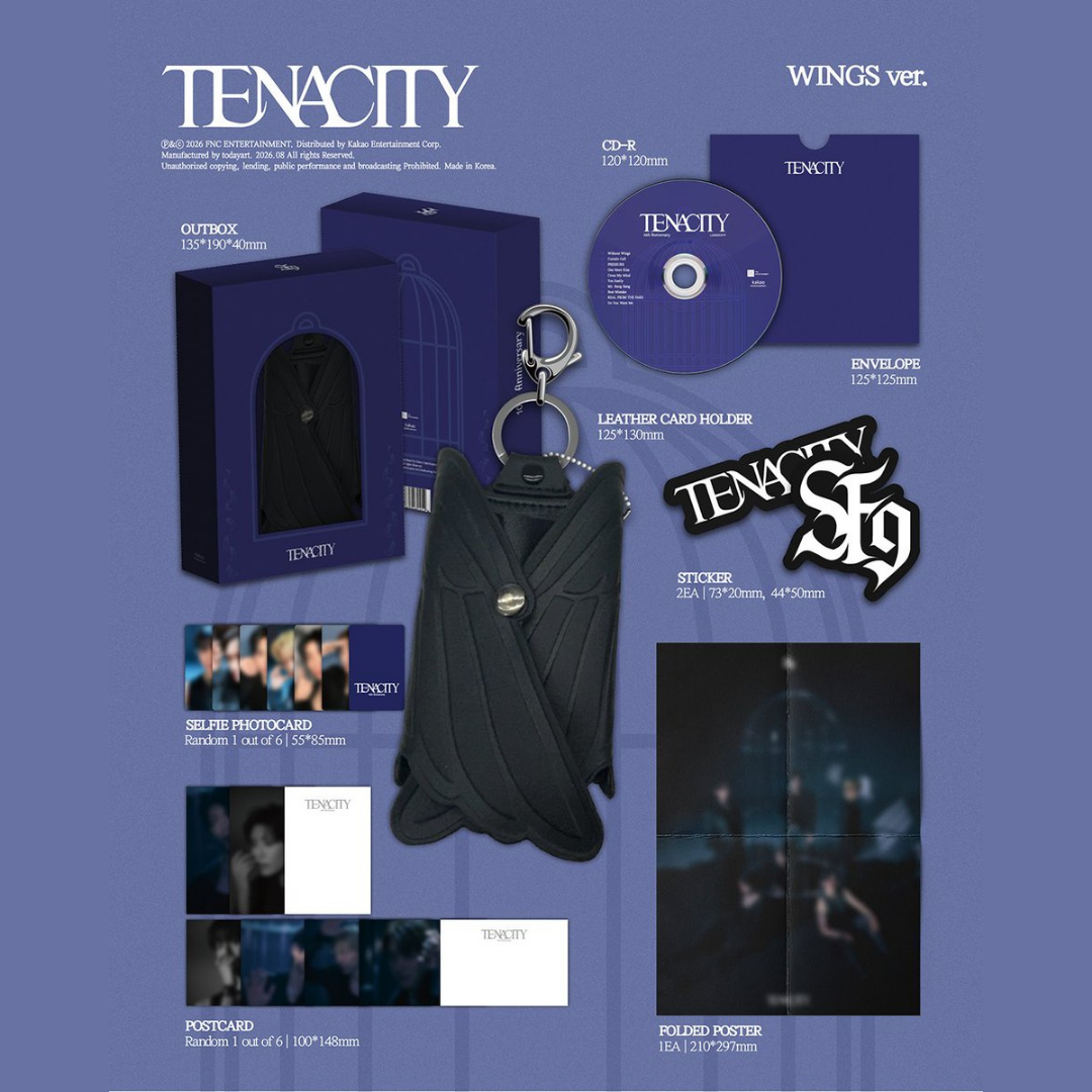 [PREORDER DEADLINE 23/8] SF9 2nd Album [TENACITY] - WINGS VER.
