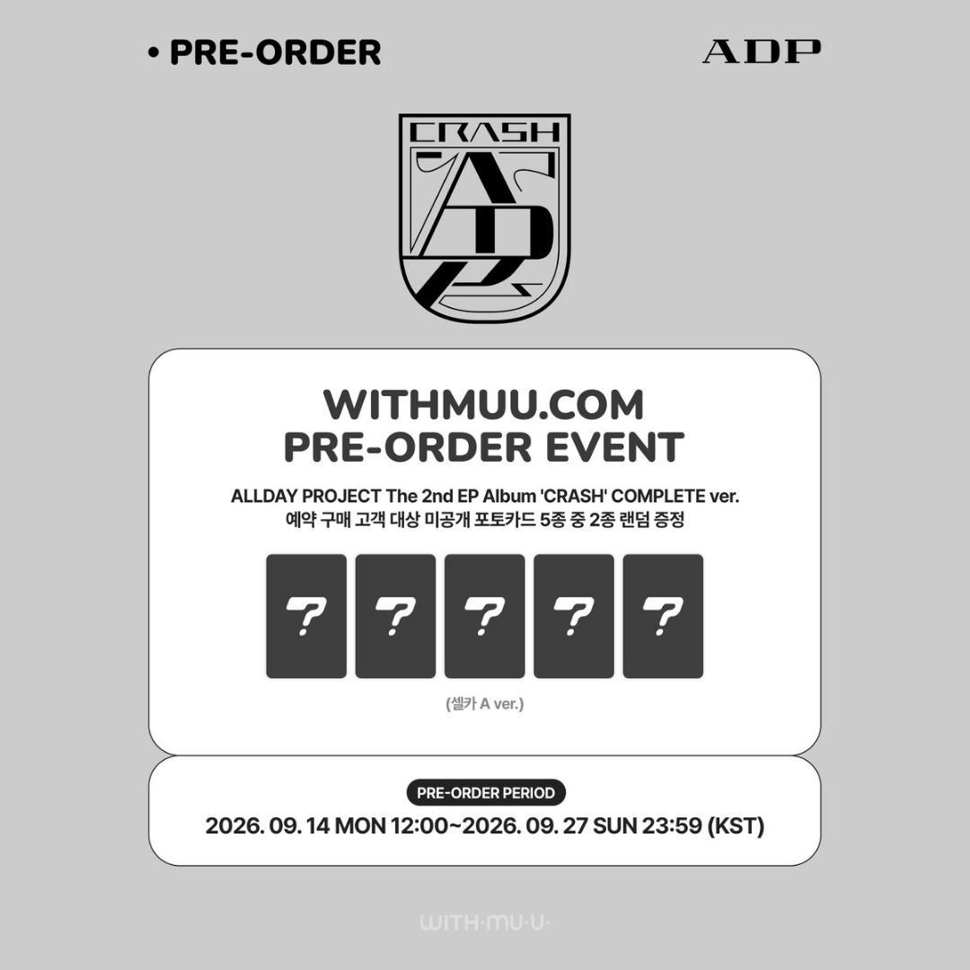 [PREORDER DEADLINE 25/9] ALLDAY PROJECT The 2nd EP Album 'CRASH' - COMPLETE ver.