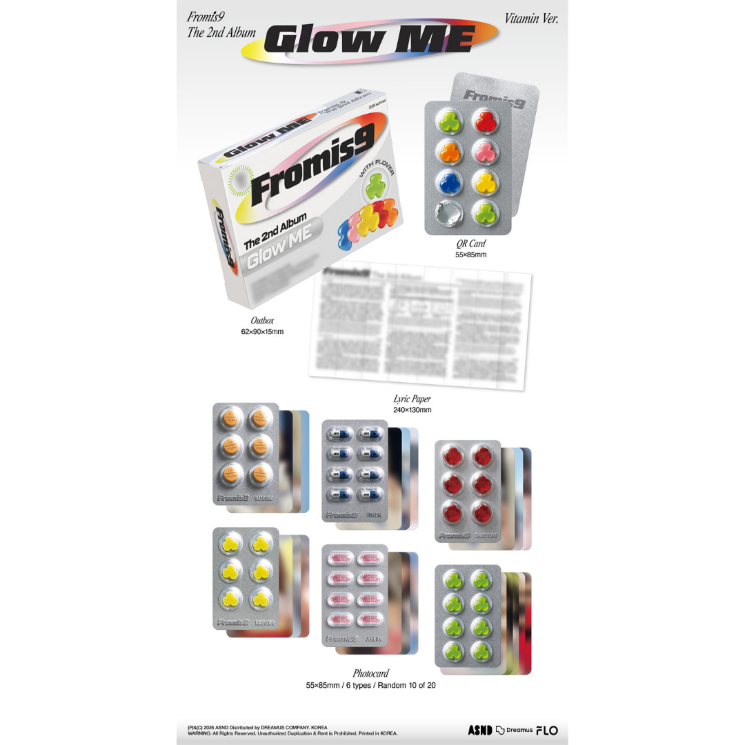 [PREORDER DEADLINE 18/7] fromis_9 THE 2ND ALBUM [Glow ME] - Vitamin Ver.