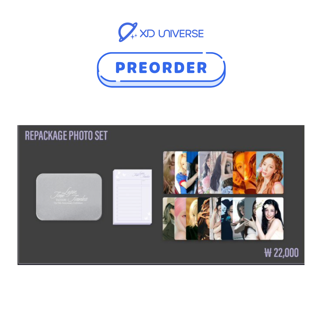 [PREORDER] TAEYEON REPACKAGE PHOTO SET / OFFICIAL MD - The 10th Anniversary Exhibition [Time Lapse, Timeless]