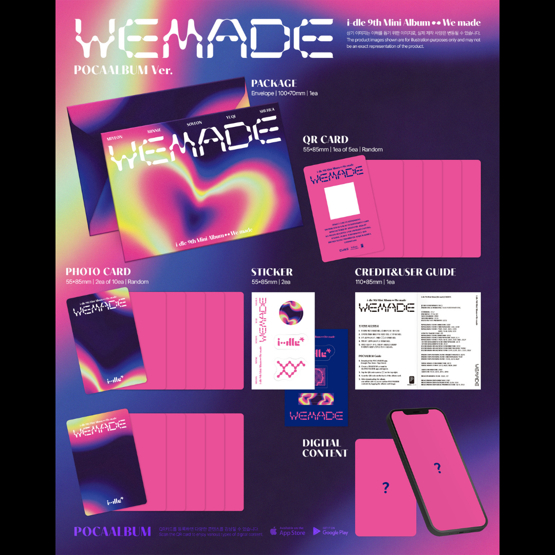 [PREORDER DEADLINE 3/7] i-dle 9th Mini Album [We made] - POCAALBUM