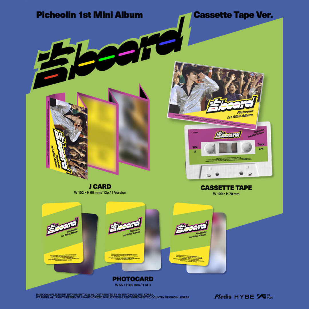 [PREORDER DEADLINE 31/7] SEVENTEEN Picheolin 1st Mini Album ‘吉BOARD(Gilboard)’ - Cassette Tape Ver.