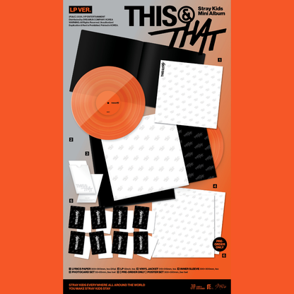 [PREORDER DEADLINE 4/8] Stray Kids "THIS & THAT" Album - LP VER.