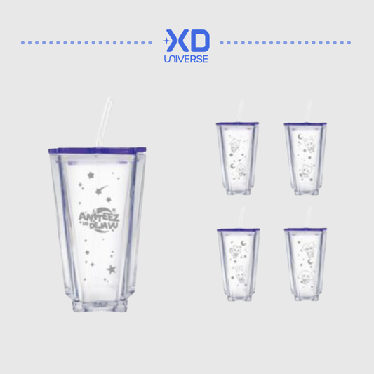 [PREORDER DEADLINE 4/9] ATEEZ X ANITEEZ POP-UP STORE ‘ANITEEZ IN Deja Vu’ Official Merch - STARLIGHT GLASS TUMBLER