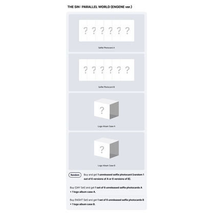 [PREORDER DEADLINE 20/11] ENHYPEN THE SIN : PARALLEL WORLD ALBUM - ENGENE Ver.