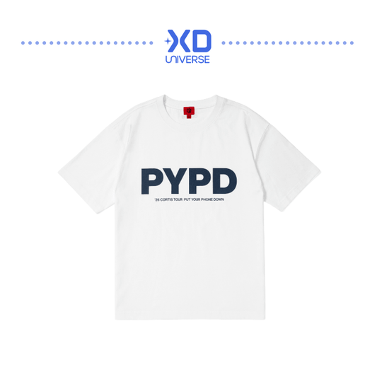 [PREORDER] '26 CORTIS TOUR <PUT YOUR PHONE DOWN> Official Merch - PYPD T-Shirt (White)