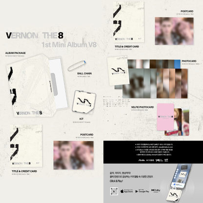 [PREORDER DEADLINE 26/6] SEVENTEEN V8 1st Mini Album ‘V8’ - KiT Ver.