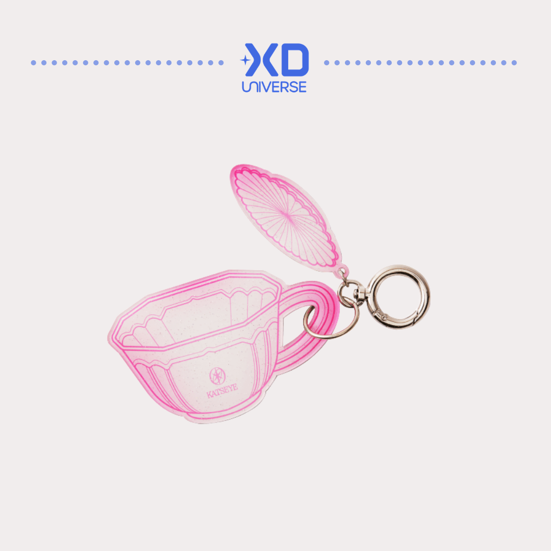 [PREORDER] KATSEYE WILD Official Merch - Teacup Keyring