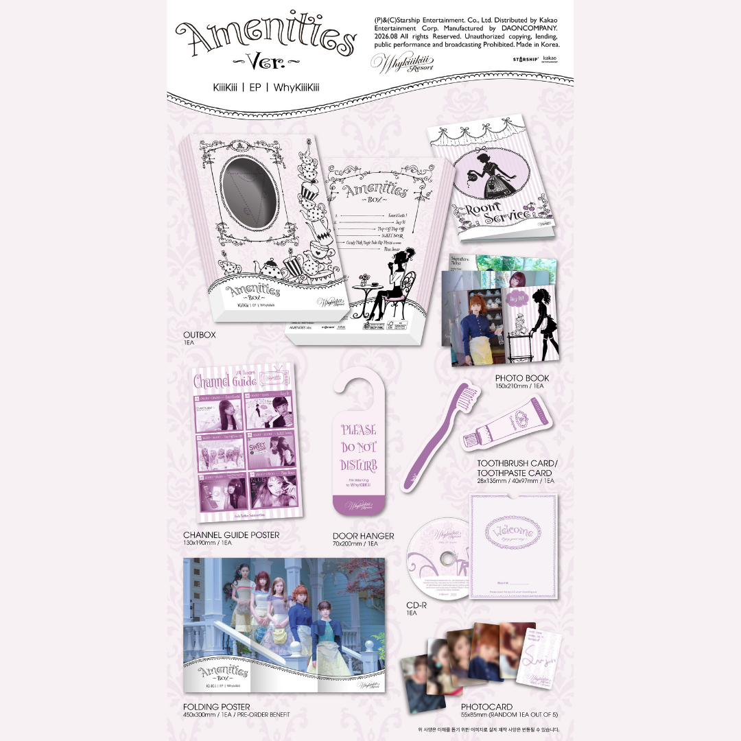 KiiiKiii 3rd EP Album [WhyKiiiKiii] - AMENITIES ver.