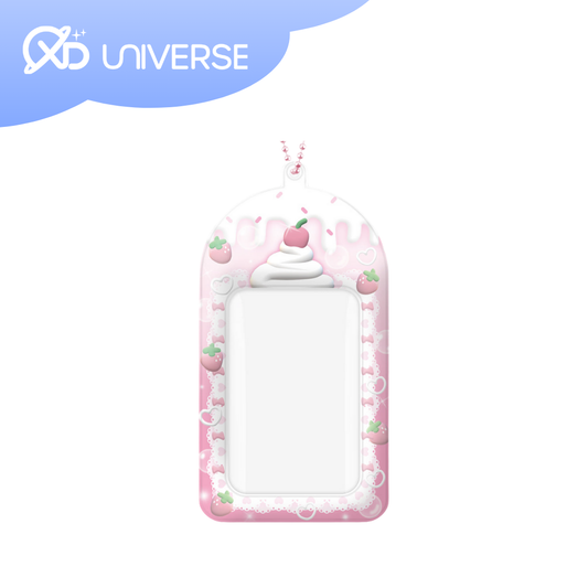 Chubby Strawberry B Photocard Holder Keychain