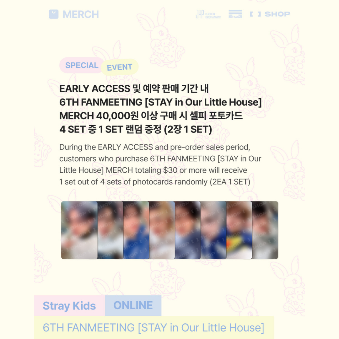 STRAY KIDS 6th FANMEETING [STAY in Our Little House] OFFICIAL MD - SKZOO PLUSH 10CM Ver.