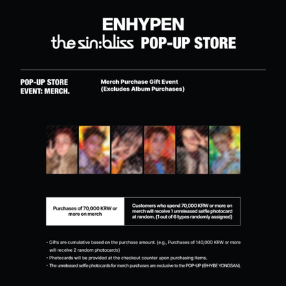 [PREORDER DEADLINE 24/8] ENHYPEN ‘THE SIN : BLISS’ Official Merch - Lucky Draw Earphone Winder