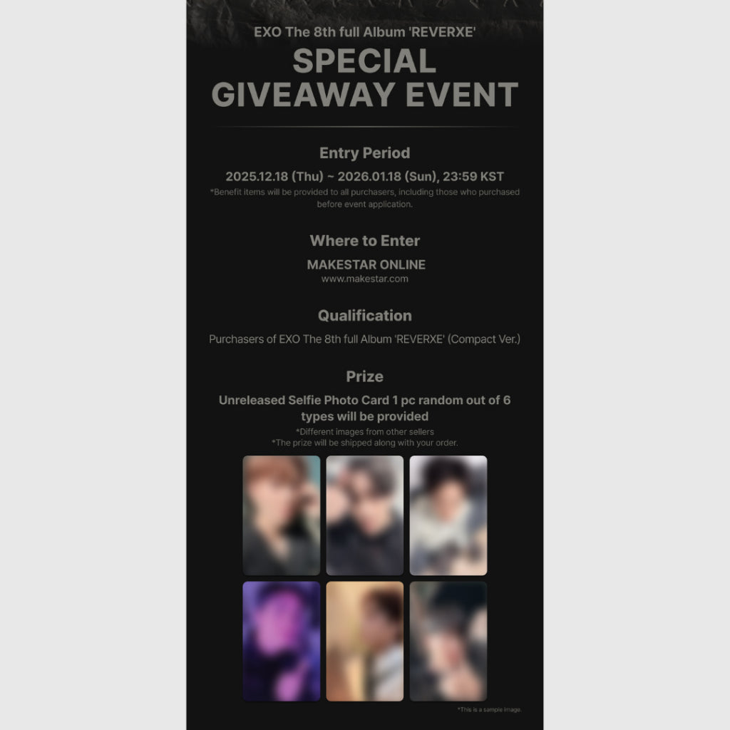 [POB] EXO The 8th Album [REVERXE] - Compact Ver.