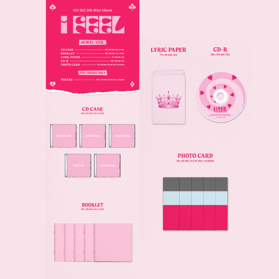 (G)I-DLE - 6th Mini Album - I Feel - Jewel version