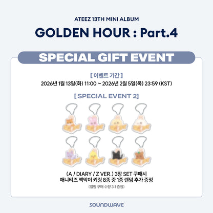 [PREORDER] ATEEZ 13TH MINI ALBUM [GOLDEN HOUR: Part.4] - Standard Edition