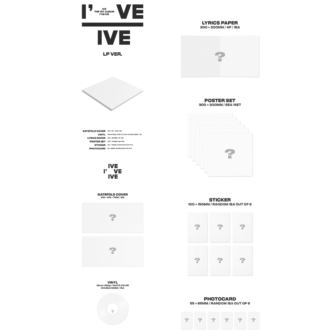 IVE - 1st Full album - I've IVE - Vinyl LP version – XD UNIVERSE