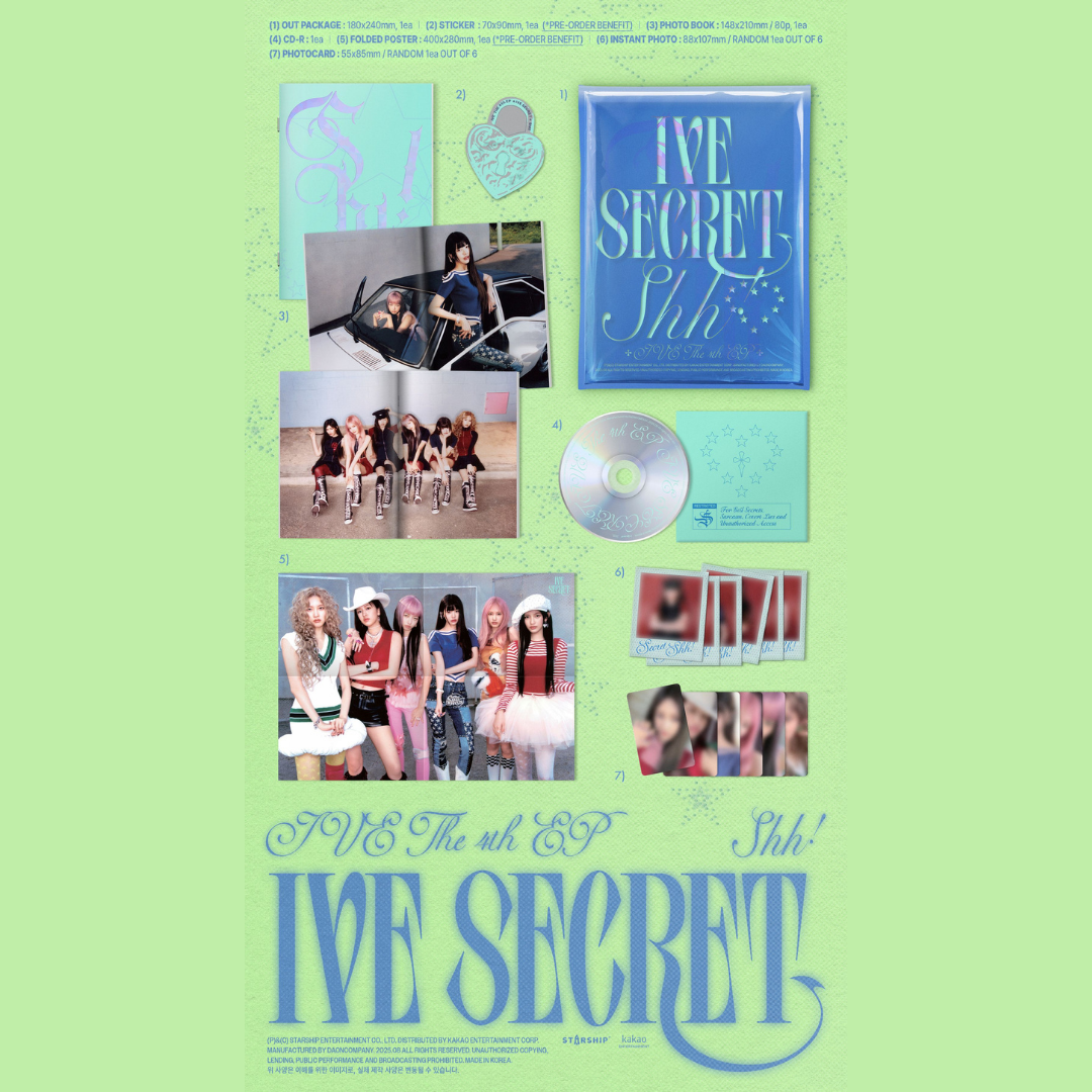 IVE - 4th Mini album - Secret - Shh version