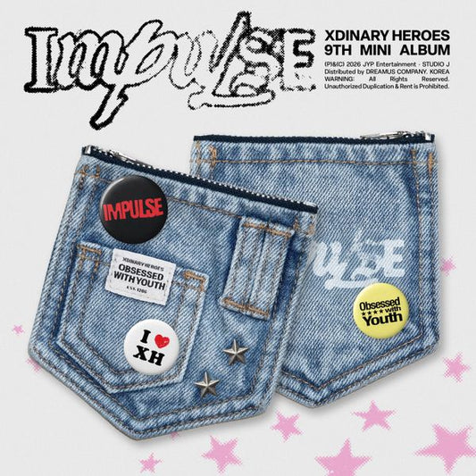 Xdinary Heroes 9th Mini Album 'IMPULSE' - Denim Pouch ver.