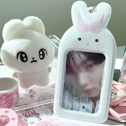 DUCKY WORLD - TRANSPARENT WHITE BUNNY RIBBON HOLDER