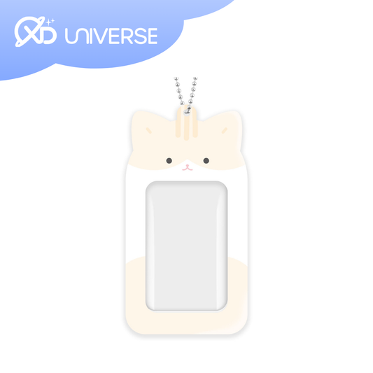 Jelly Sugar Cream Cat Photocard Holder Keychain