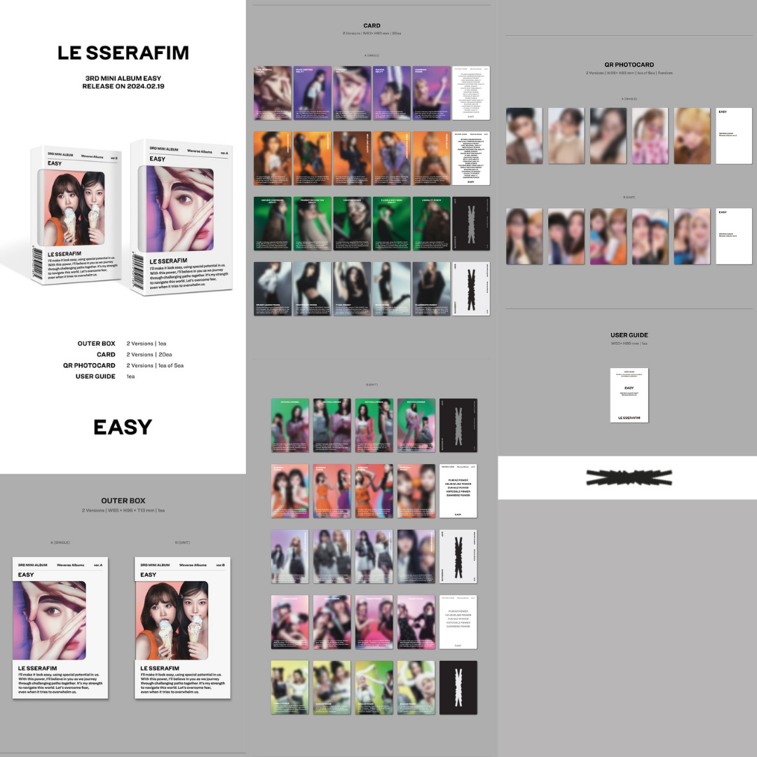 LESSERAFIM - Mini 3 - EASY - Weverse album version