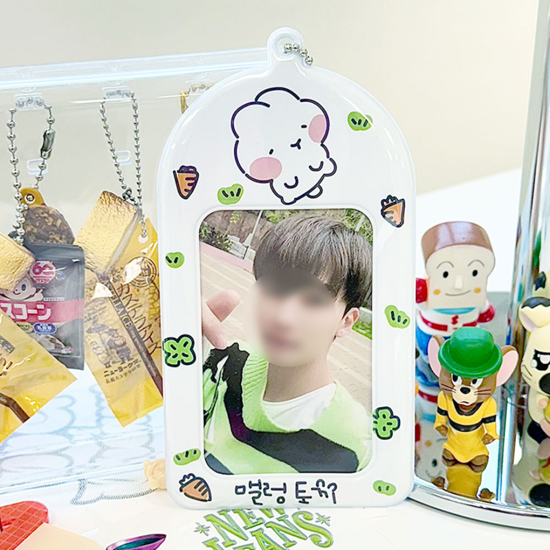 Malung Rabbit Photocard Holder Keychain